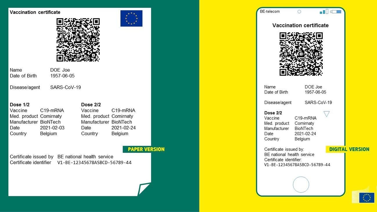 Para realizar Viajes Seguros dentro de la Unión Europea se deberá presentar un Certificado Sanitario que funcionará a partir de junio