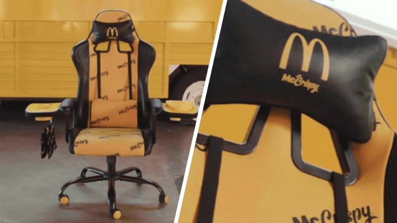 McDonald's lanza silla gamer McCrispy y la sorteará entre sus seguidores