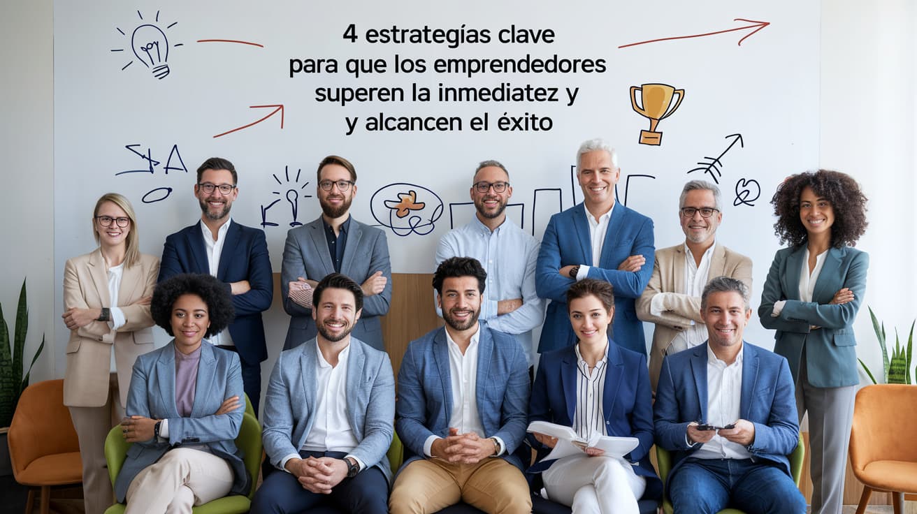 4 estrategias clave para que los emprendedores superen la inmediatez y alcancen el éxito