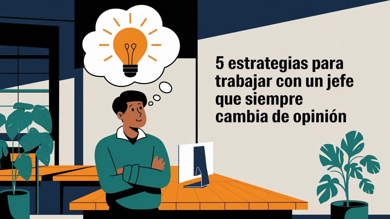 5 estrategias para trabajar con un jefe que siempre cambia de opini贸n